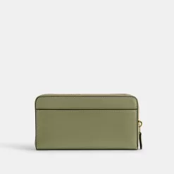 Coach Accordion Zip Wallet Large Purse Women Multicolored