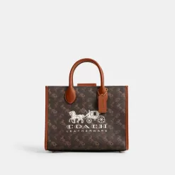 Coach Ace Tote 26 With Horse And Carriage Print Tote Bags Women Multicolor