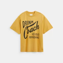 Coach Americana T Shirt Tops Men Yellow UYQGH 4602 247x247 - Coach Americana T Shirt Tops Men Yellow