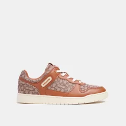 Coach C201 Sneaker In Micro Signature Jacquard Sneakers Men Multicolor
