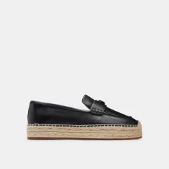 Coach Camilla Espadrille Flat Shoes Women Black