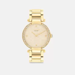 Coach Cary Watch, 34 Mm Watches Women Gold