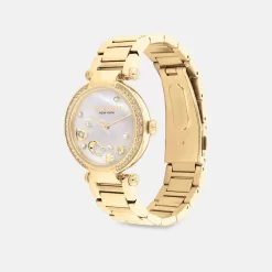 Coach Cary Watch, 34 Mm Watches Women Gold