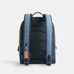 Coach Charter Backpack Backpacks Men Blue Indigo Blue
