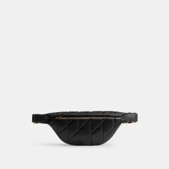 Coach Essential Belt Bag With Pillow Quilting Belt Bag Women Black