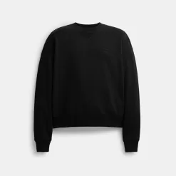 Coach Essential Crewneck Tops Women Black
