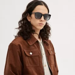 Coach Geometric Square Sunglasses Sunglasses Men Black