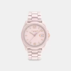 Coach Greyson Watch, 36 Mm Watches Women Pink