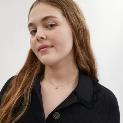 Coach Halo Round Pendant Necklace Jewelry Women Gold