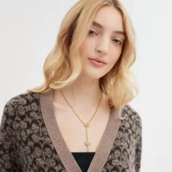 Coach Heart Lollipop Lariat Necklace Jewelry Women Gold