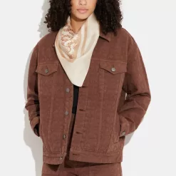 Coach Horse And Carriage Print Silk Square Scarf Women White