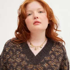 Coach Iconic Charm Chain Necklace Jewelry Women Gold