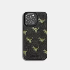 Coach Iphone 14 Pro Case With Rexy Travel Bag Women Black