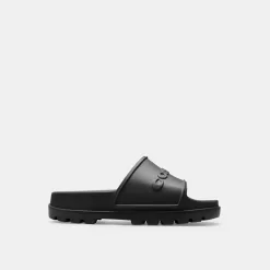 Coach Jesse Slide Sandals Men Black
