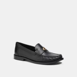 Coach Jolene Loafer Flat Shoes Women Black