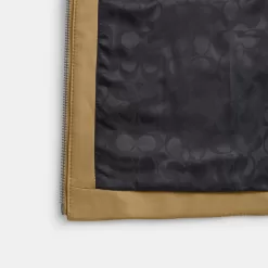 Coach Leather Quilted Vest Jackets Women Green