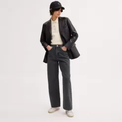 Coach Loose Fit Jeans Bottoms Women Black