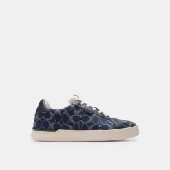 Coach Lowline Low Top Sneaker In Signature Denim Sneakers Men Blue