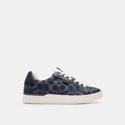 Coach Lowline Low Top Sneaker In Signature Denim Sneakers Women Blue