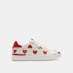 Coach Lowline Low Top Sneaker With Valentine’s Print Sneakers Women Red
