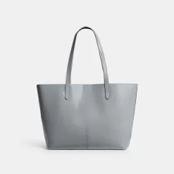 Coach North Tote 32 Tote Bags Women Silver Gray Blue