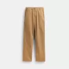 Coach Regenerative Cotton Trousers Bottoms Men Khaki