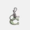 Coach Signature Bag Charm Jewelry Women Silver