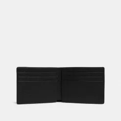 Coach Slim Billfold Wallet In Signature Leather Wallets Men Black
