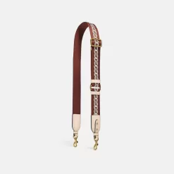 Coach Strap With Chain Stripe Jewelry Women White