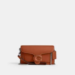 Coach Tabby Crossbody Wristlet Shoulder Bag Women Silver