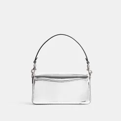 Coach Tabby Shoulder Bag 20 In Metallic Shoulder Bag Women Metal Silver Silver